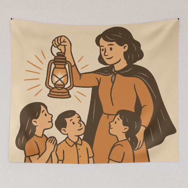 Item preview, Making the World Brighter – Retro Teacher’s Day Illustration designed and sold by CheriTanya.