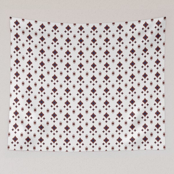 Item preview, Red and blue Geometric Ikat Seamless Pattern designed and sold by Onulodesign.