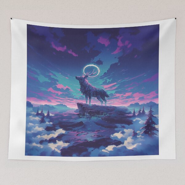 Item preview, Halo Stag above the Clouds designed and sold by Christian Weiss.