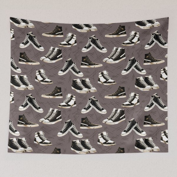 Item preview, Black and White Sneakers | Vintage Aesthetic designed and sold by UnhingedBird.