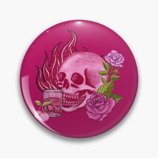 Item preview, Girlie Western Pink Whiskey and Skull designed and sold by pinkyfish1010.