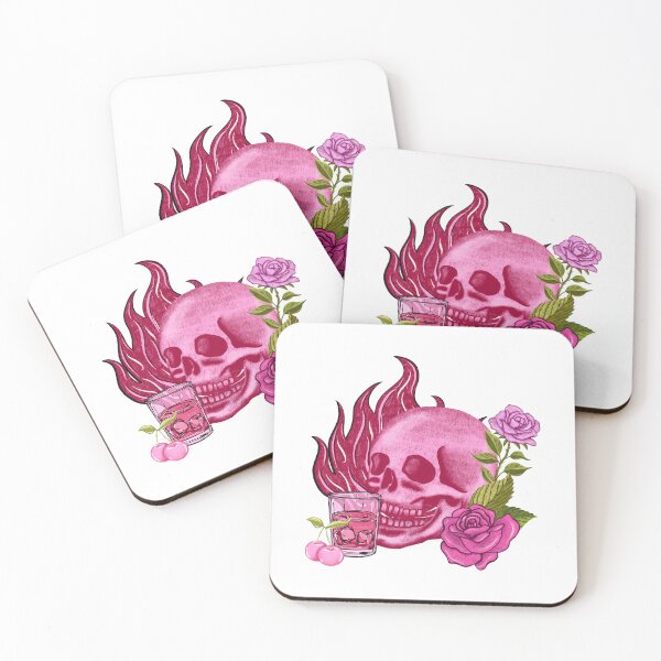 Item preview, Girlie Western Pink Whiskey and Skull designed and sold by pinkyfish1010.
