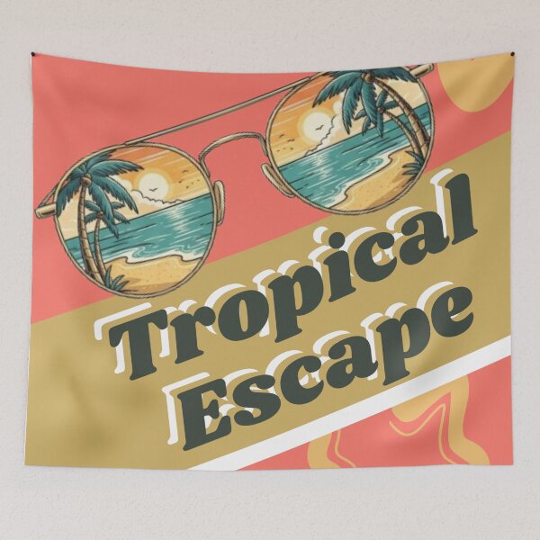 Item preview, Tropical Escape Retro designed and sold by Lucky.Z.