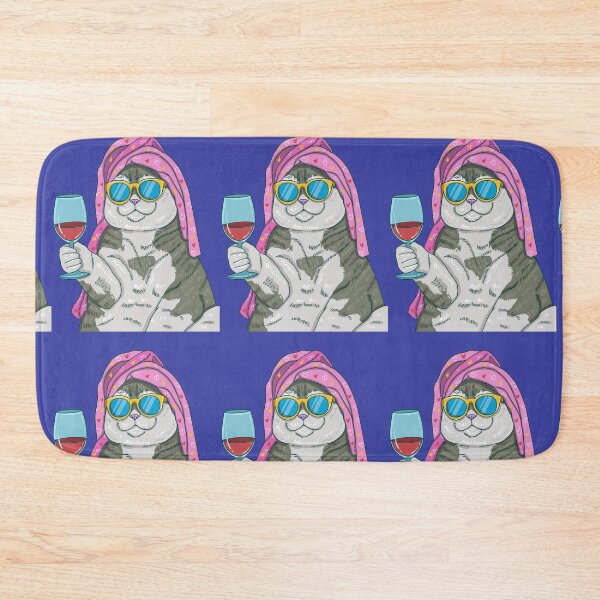 Item preview, Wine & Chill Kitty designed and sold by Diltoons.