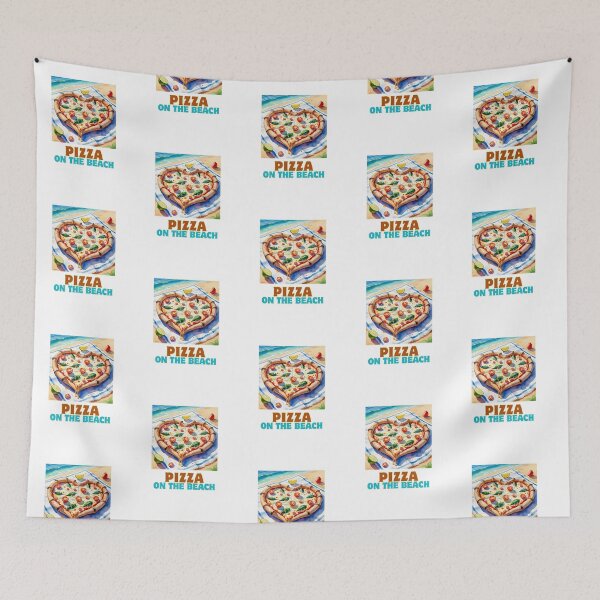 Item preview, Pizza on the beach designed and sold by AppleMe.