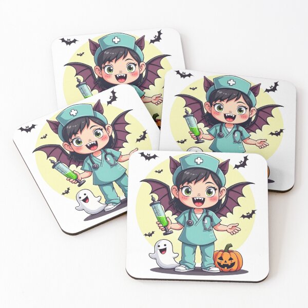 Item preview, Cute little witch nurse Halloween designed and sold by CreativaMenteRD.