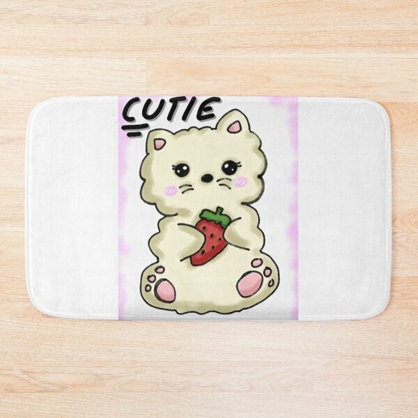 Item preview, Cutie kitty with strawberry  designed and sold by Simmikreative.