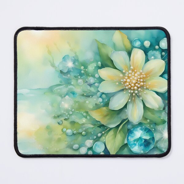Item preview, Dreamy Turquoise Fantasy Flowers designed and sold by CalmnessbyChoice.