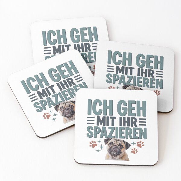 Item preview, I take her for a walk - Pug is happy designed and sold by Globuwear.