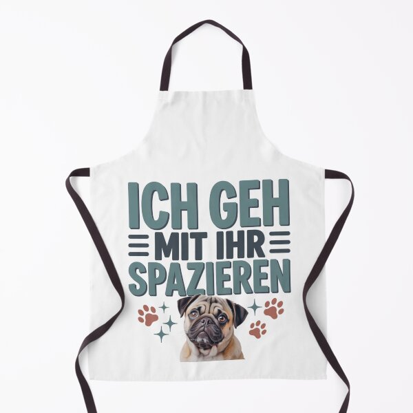 Item preview, I take her for a walk - Pug is happy designed and sold by Globuwear.