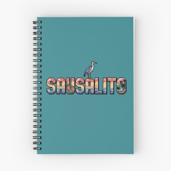 Item preview, Sausalito Pixel Art – Coastal California Retro 8-Bit Design designed and sold by CircinusStore.