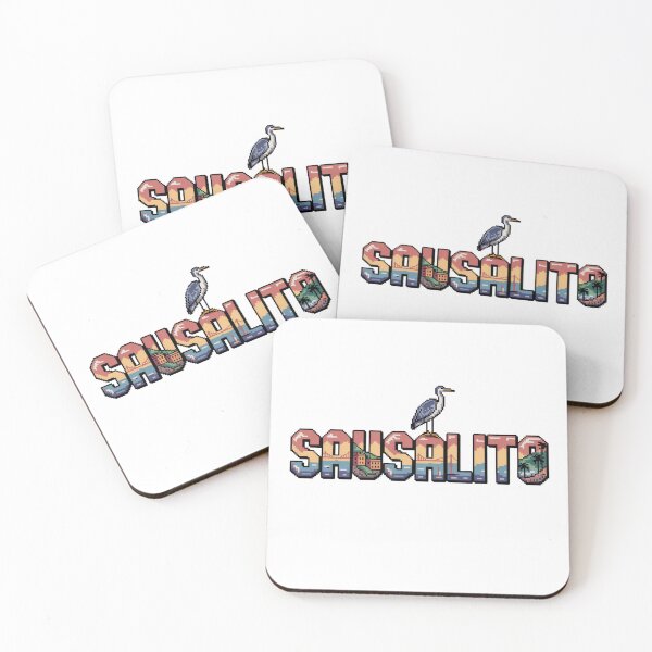 Item preview, Sausalito Pixel Art – Coastal California Retro 8-Bit Design designed and sold by CircinusStore.