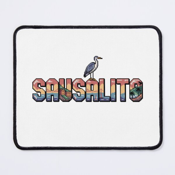 Item preview, Sausalito Pixel Art – Coastal California Retro 8-Bit Design designed and sold by CircinusStore.