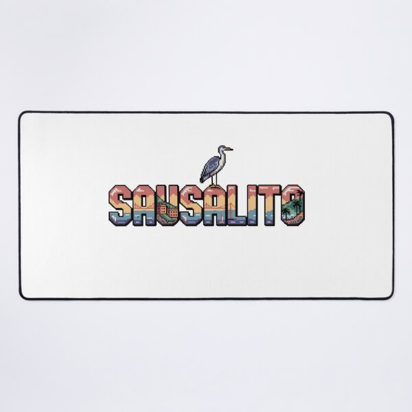 Item preview, Sausalito Pixel Art – Coastal California Retro 8-Bit Design designed and sold by CircinusStore.