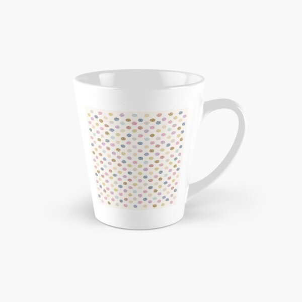 Item preview, textured multicolored background with hand-drawn polka dots. Multicolored flat pots: purple, red, yellow, blue, green designed and sold by Grin Katalina Floral Patterns & Cozy Art.