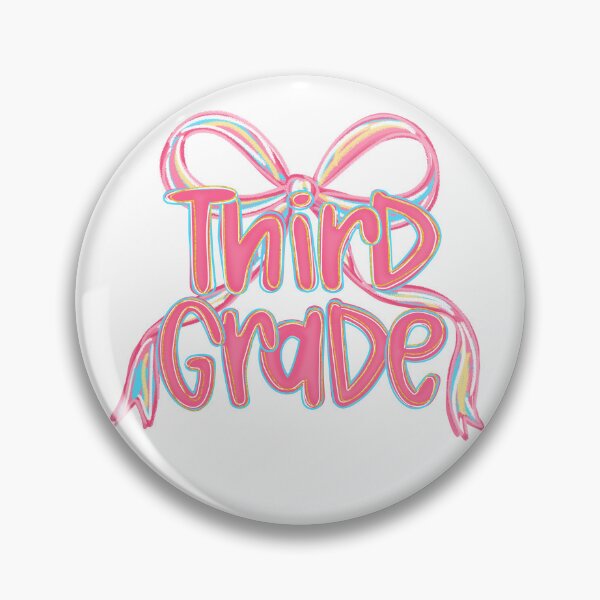 Item preview, Cute Third Grade Teacher Student Rainbow Bow Design designed and sold by HasHs.