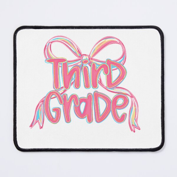 Item preview, Cute Third Grade Teacher Student Rainbow Bow Design designed and sold by HasHs.