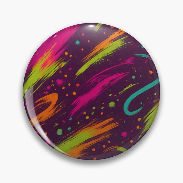 Artikelvorschau, Nahtloses Neon-Graffiti-Pinselstrichmuster – Lebendiges abstraktes Design mit kräftigen Farben auf violettem Hintergrund entworfen und verkauft von FestivityFinds.