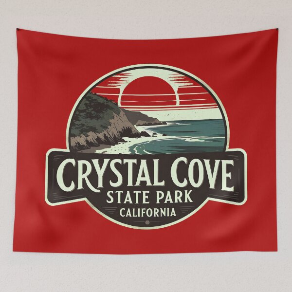 Item preview, Crystal Cove State Park - California designed and sold by GoodOldVintage.