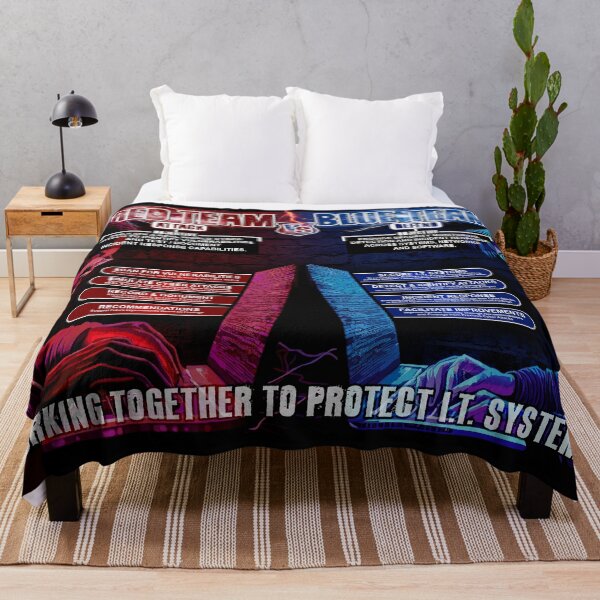 Item preview, Red Team vs Blue Team Cybersecurity Art designed and sold by Nerd Shizzle.