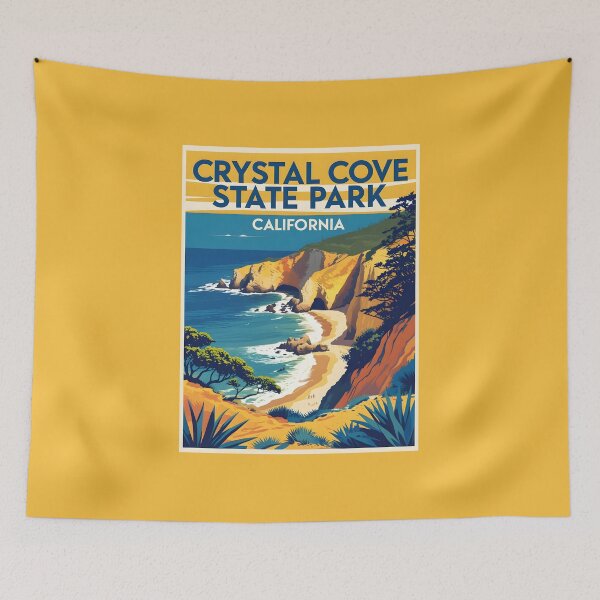 Item preview, Crystal Cove State Park - California designed and sold by GoodOldVintage.