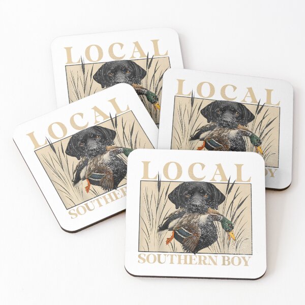Item preview, Local Southern Boy Duck Hunting Black Lab Outdoor Vintage T-Shirt designed and sold by krotkrot.