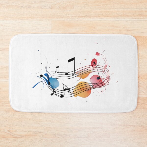 Item preview, Musical Notes with Clean, Flowing Linework and Subtle Color Accents for Music-Inspired Designs designed and sold by catcurio.