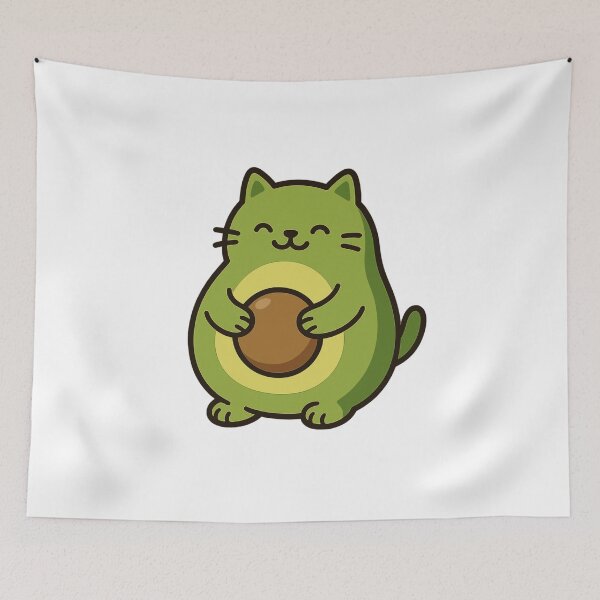 Item preview, Avocato Funny Avocado Cat designed and sold by Cute-Nature.