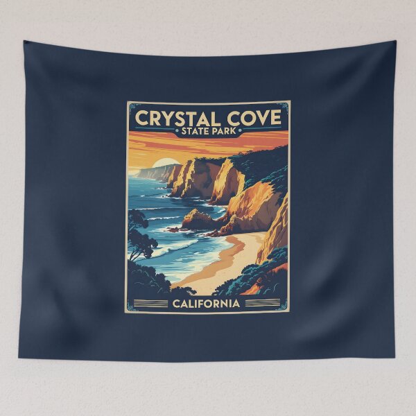 Item preview, Crystal Cove State Park - California designed and sold by GoodOldVintage.