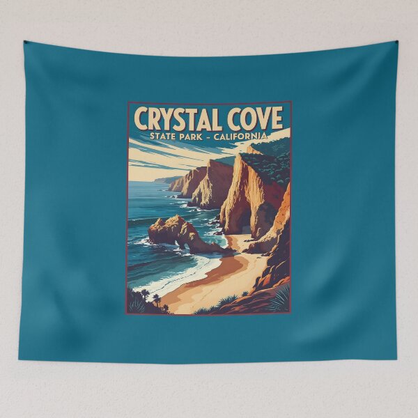 Item preview, Crystal Cove State Park - California designed and sold by GoodOldVintage.