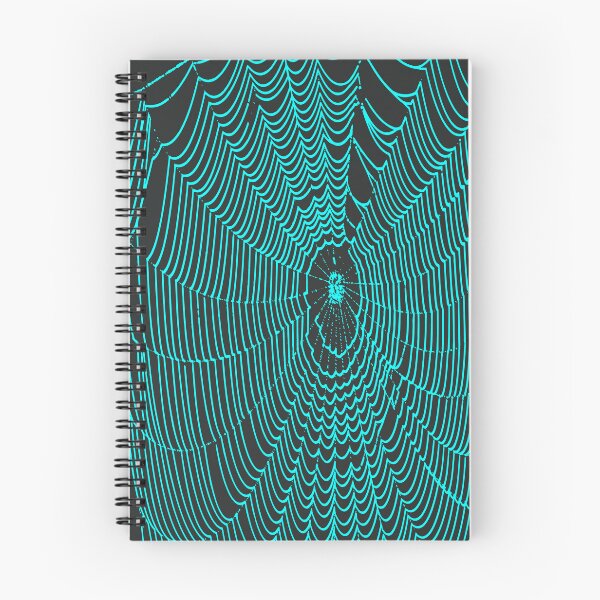Item preview, Artistic Halloween Spider Cobweb Doodle In Teal designed and sold by taiche.