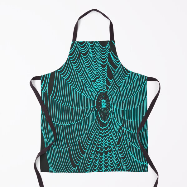 Item preview, Artistic Halloween Spider Cobweb Doodle In Teal designed and sold by taiche.