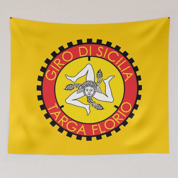 Item preview, Classic Targa Florio emblem - small print T shirt, car windscreen sticker. designed and sold by retropetrol.