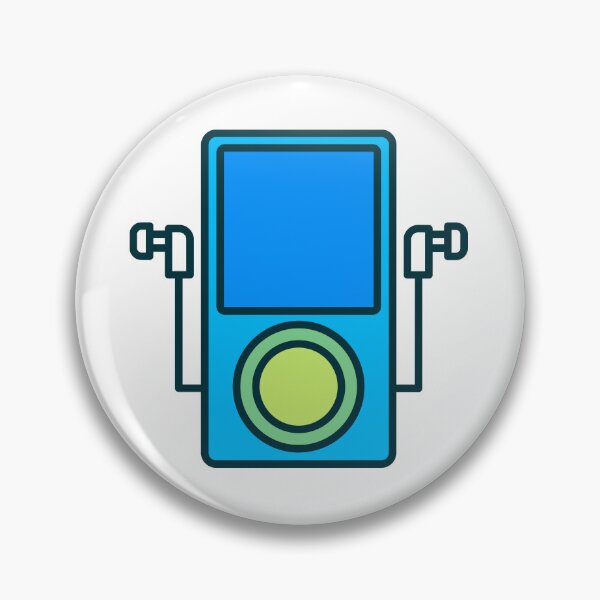 Item preview, Retro MP3 Player with Earbuds – Portable Digital Music Device Illustration designed and sold by EmeraldeaArt.