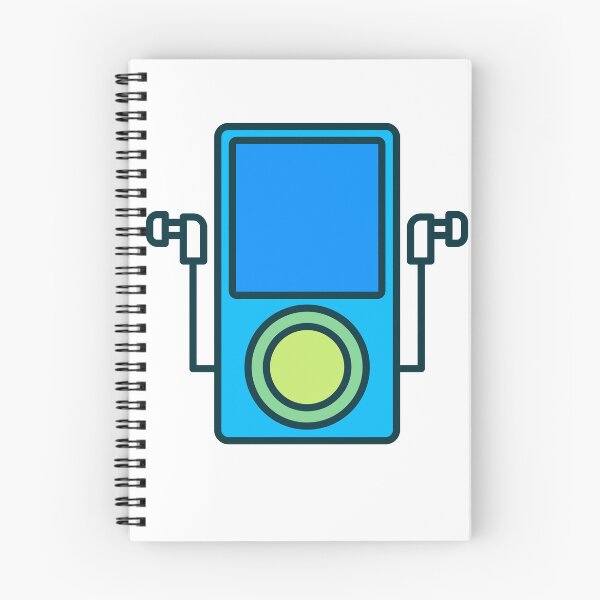 Item preview, Retro MP3 Player with Earbuds – Portable Digital Music Device Illustration designed and sold by EmeraldeaArt.