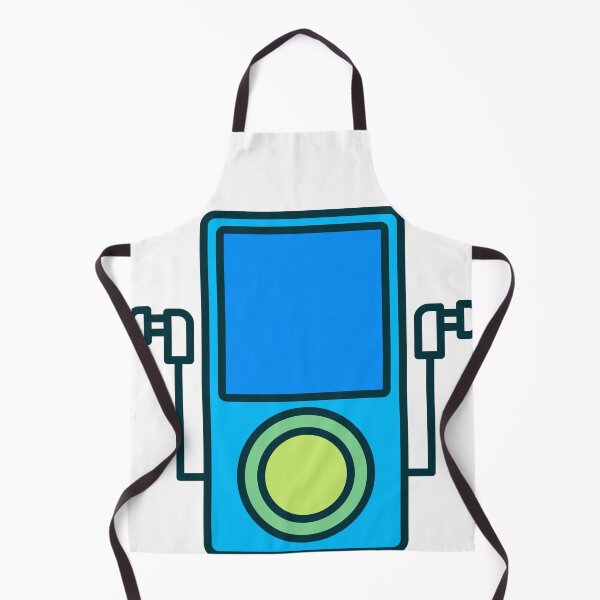 Item preview, Retro MP3 Player with Earbuds – Portable Digital Music Device Illustration designed and sold by EmeraldeaArt.