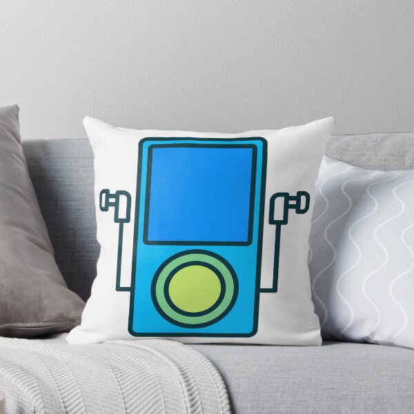 Item preview, Retro MP3 Player with Earbuds – Portable Digital Music Device Illustration designed and sold by EmeraldeaArt.