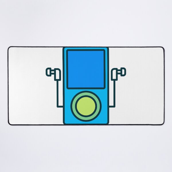 Item preview, Retro MP3 Player with Earbuds – Portable Digital Music Device Illustration designed and sold by EmeraldeaArt.