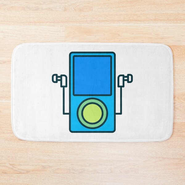 Item preview, Retro MP3 Player with Earbuds – Portable Digital Music Device Illustration designed and sold by EmeraldeaArt.