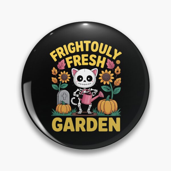 Artikelvorschau, Furchtbar frisches Garten-Skelett-Katzen-Halloween-Design entworfen und verkauft von WanDee2025.