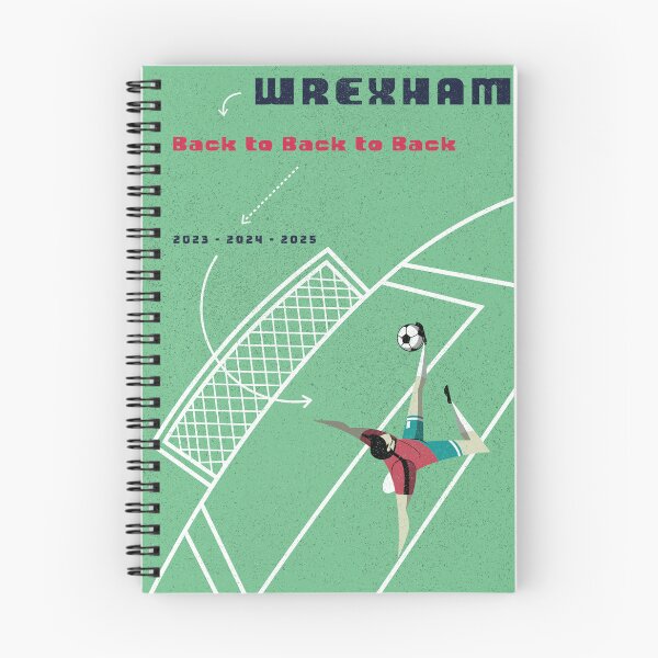 Item preview, Wrexham Back to Back to Back Retro Style designed and sold by T4U Exclusive Designs.