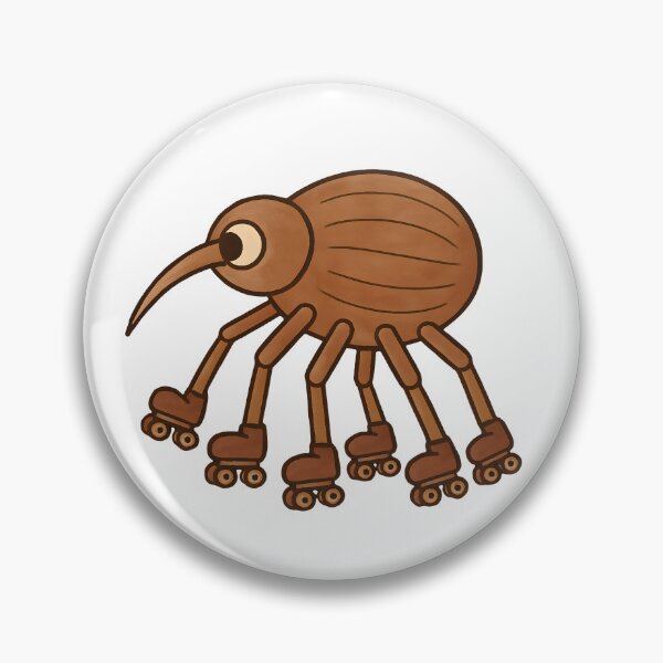 Item preview, acorn weevil in roller skates designed and sold by Moon--ink.