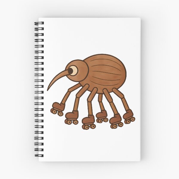 Item preview, acorn weevil in roller skates designed and sold by Moon--ink.