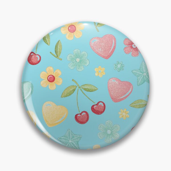 Item preview, Sweet Candy Hearts and Flowers Pattern designed and sold by joycrysstudio.