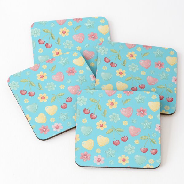 Item preview, Sweet Candy Hearts and Flowers Pattern designed and sold by joycrysstudio.