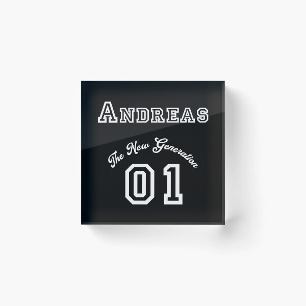 Item preview, First name Andreas - "The New Generation", White designed and sold by HA-Design-Kunst.
