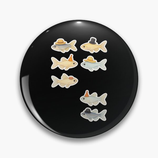 Item preview, Zebrafish with hats - cute designed and sold by DamioPolArt.