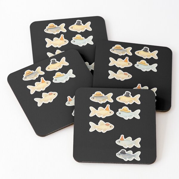 Item preview, Zebrafish with hats - cute designed and sold by DamioPolArt.
