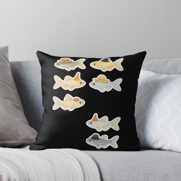 Item preview, Zebrafish with hats - cute designed and sold by DamioPolArt.