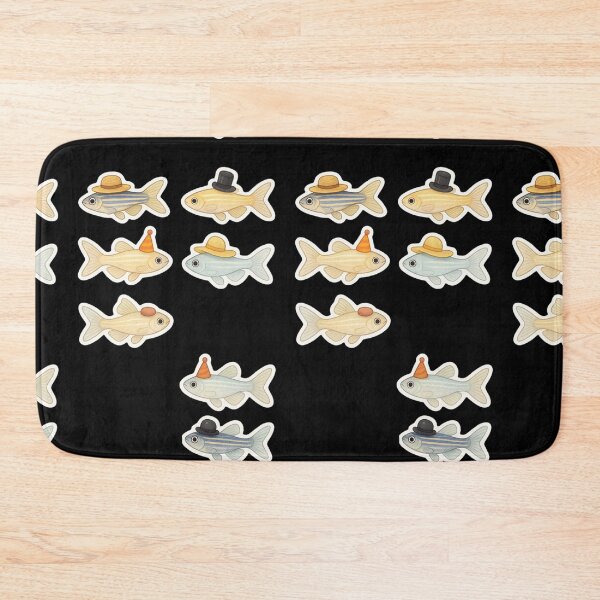 Item preview, Zebrafish with hats - cute designed and sold by DamioPolArt.